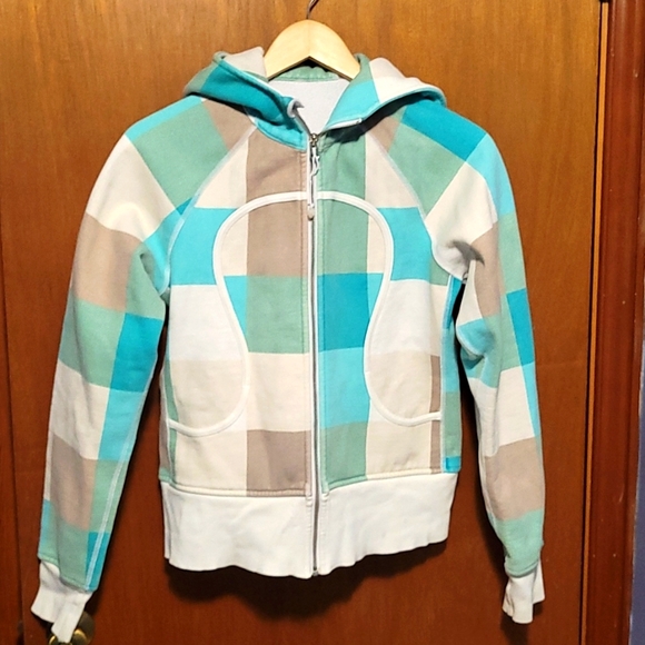 Vintage Lululemon Checkered Scuba Hoodie - Picture 1 of 6